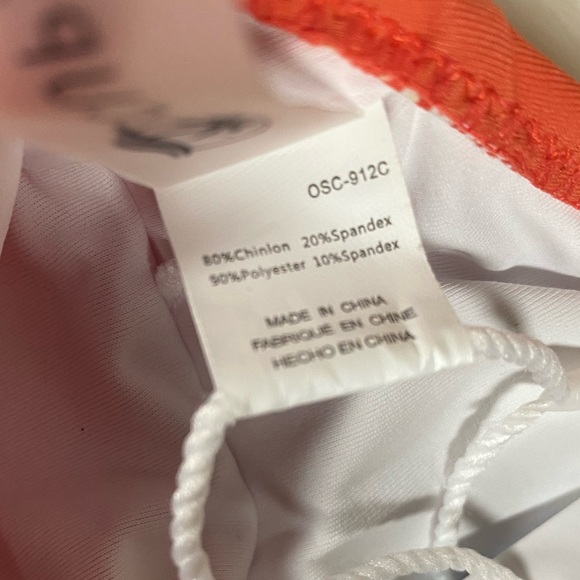 NWT Cupshe sz M Orange Bathing Swim Suit One Piece - Picture 6 of 15